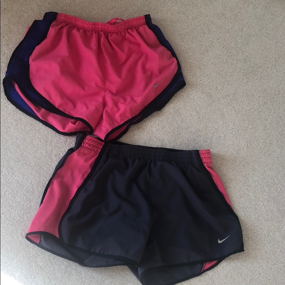 Set of 2 small Nike Tempo Running shorts- pink